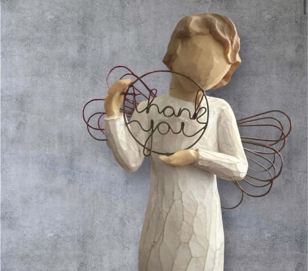 Willow Tree Just for You Angel Figurine Thank You Susan Lordi Demdaco